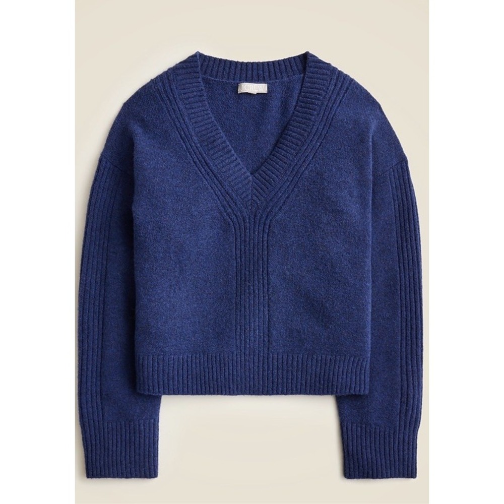J.Crew Womens Relaxed V-Neck Supersoft Wool Alpaca Sweater XXL